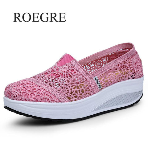 ROEGRE women Thick Platform Shoes